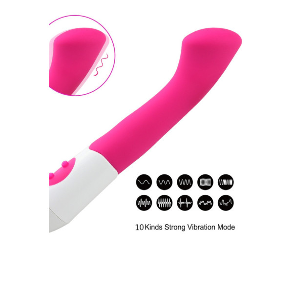 Vibromasseur rose tête plate spécial point G 